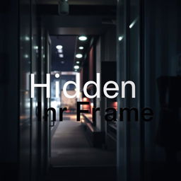 A modern mystery book cover that features a sleek and stylish photograph at its center