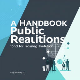 A visually appealing cover design for 'A Handbook for Public Relations for Organizations and Training Institutions'