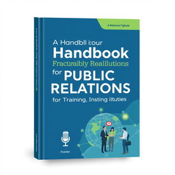 A visually appealing cover design for 'A Handbook for Public Relations for Organizations and Training Institutions'