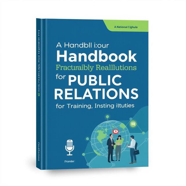 A visually appealing cover design for 'A Handbook for Public Relations for Organizations and Training Institutions'