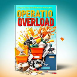 A visually striking book cover design for the title "Operation Overload" with the subtitle "M