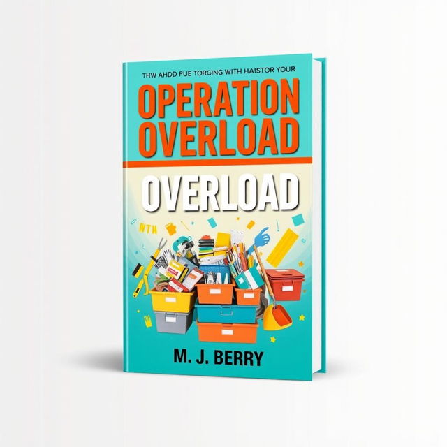 A visually striking book cover design for the title "Operation Overload" with the subtitle "M