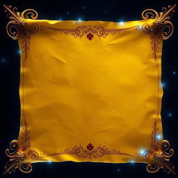 A beautifully unfurled scroll forms the centerpiece, featuring a rich golden parchment texture that appears softly aged yet radiant
