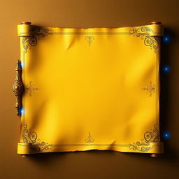 A beautifully unfurled scroll forms the centerpiece, showcasing a rich golden parchment texture that appears softly aged yet radiant