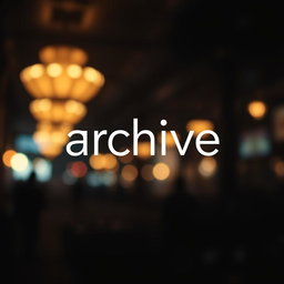 A 1x1 format image featuring the word 'archive' boldly centered in the middle