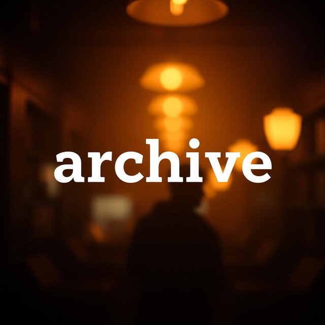 A 1x1 format image featuring the word 'archive' boldly centered in the middle