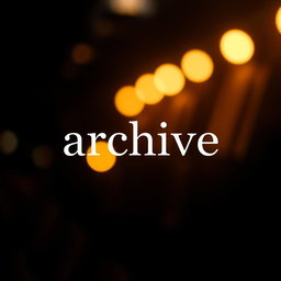 A 1x1 format image featuring the word 'archive' boldly centered in the middle