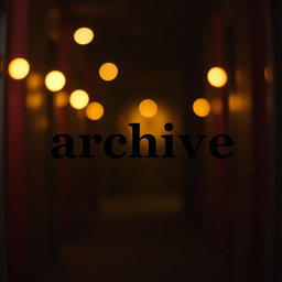A 1x1 format image featuring the word 'archive' boldly centered in the middle