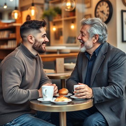 A touching love story between two 45-year-old men, set in a charming urban café