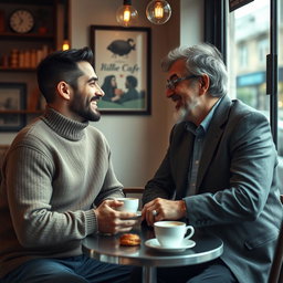 A touching love story between two 45-year-old men, set in a charming urban café
