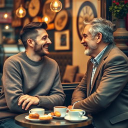 A touching love story between two 45-year-old men, set in a charming urban café