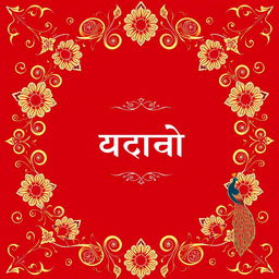 A creative and elegant portfolio cover page featuring intricate traditional Indian designs