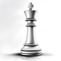 A drawing of a white chess tower (rook) standing majestically