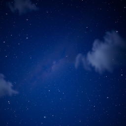 A breathtaking view of a star-filled night sky, showcasing a multitude of twinkling stars scattered across a deep blue canvas
