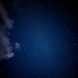 A breathtaking view of a star-filled night sky, showcasing a multitude of twinkling stars scattered across a deep blue canvas