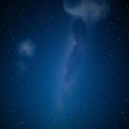 A breathtaking view of a star-filled night sky, showcasing a multitude of twinkling stars scattered across a deep blue canvas