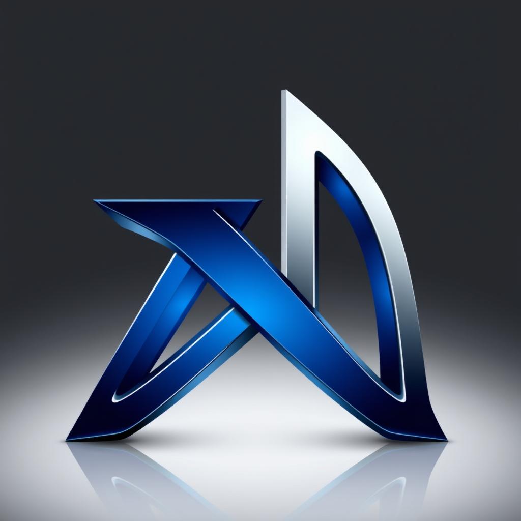 A sleek and modern logo design featuring the letters 'Z' and 'M' intertwined in a creative way