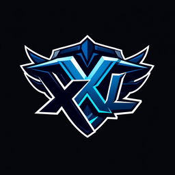 A dynamic and visually striking logo design for a gaming clan represented by the initials 'XL'