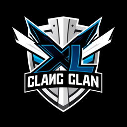 A dynamic and visually striking logo design for a gaming clan represented by the initials 'XL'