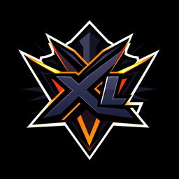 A striking and modern emblem for a gaming clan, featuring the initials 'XL' prominently displayed in a bold, dynamic font