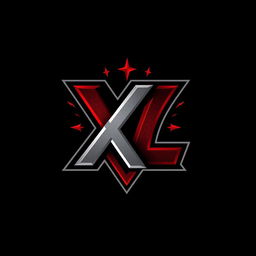 A sleek and modern logo design for a gaming clan featuring the initials 'XL'