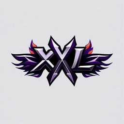 A striking logo design for a gaming clan featuring the initials 'XL'