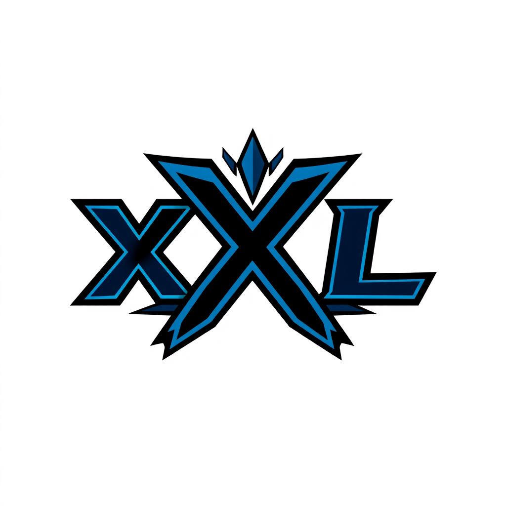 An eye-catching logo design for a gaming clan featuring the initials 'XL'