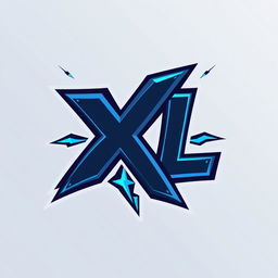 A bold and dynamic logo design for a gaming clan featuring the initials 'XL'