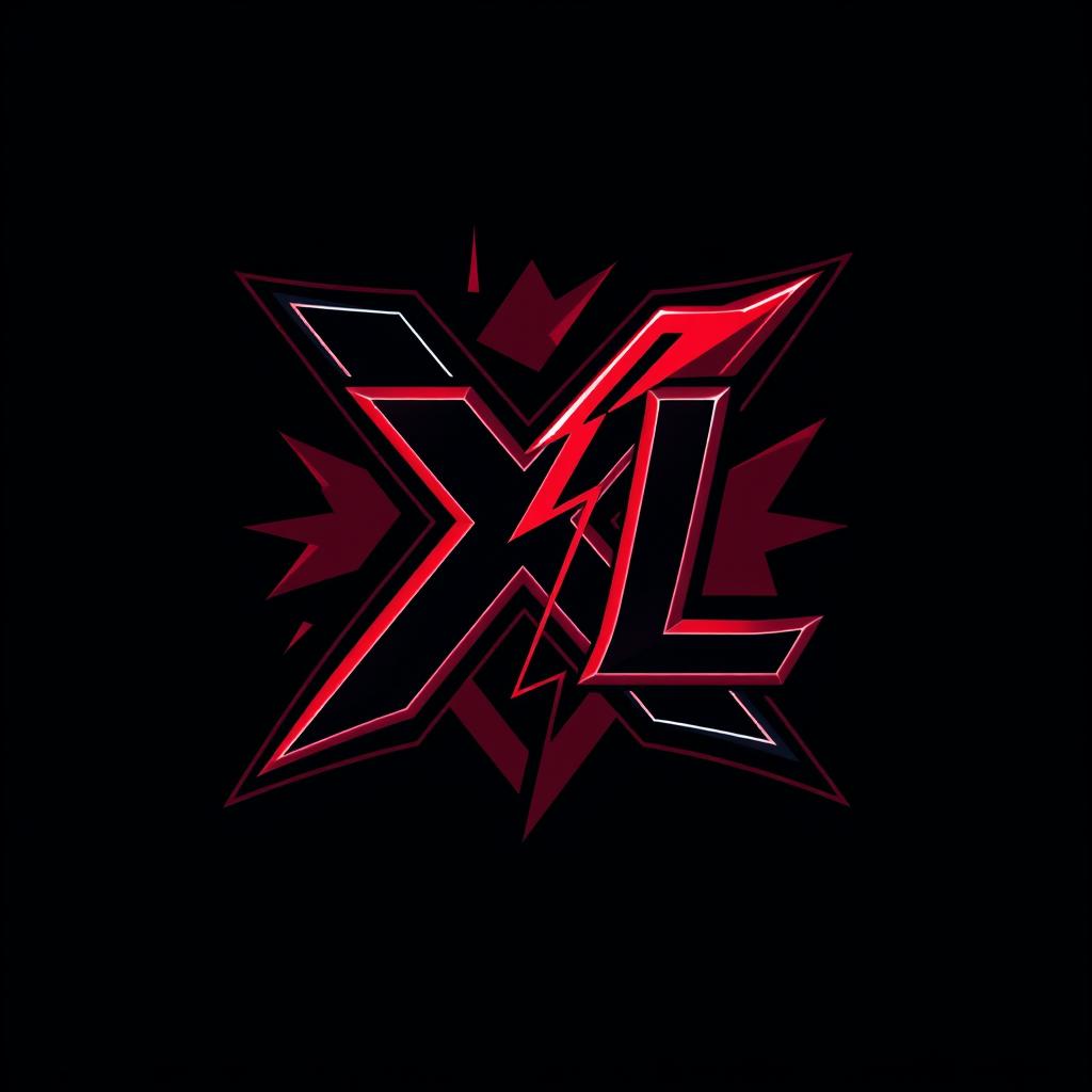 A captivating logo design for a gaming clan with the initials 'XL'
