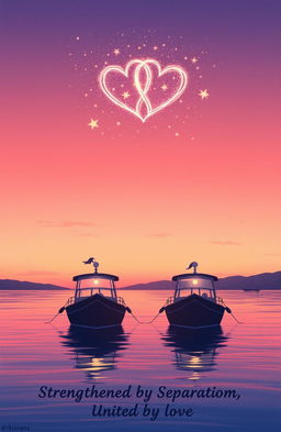 A breathtaking illustration capturing the essence of love that transcends distance