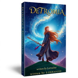 A beautiful book cover for 'DETROMIA' written by Lorraine, capturing the essence of a fantasy romance