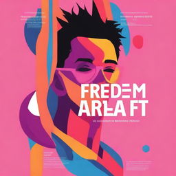 A high-quality digital art book cover for "The Freedom Manifesto: Your Guide to Thriving as a Digital Nomad" by Digital Billionaire