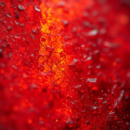 A close-up of a textured surface, faintly illuminated, with intricate details that resemble an abstract painting or natural phenomenon
