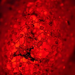 A close-up of a textured surface, faintly illuminated, with intricate details that resemble an abstract painting or natural phenomenon