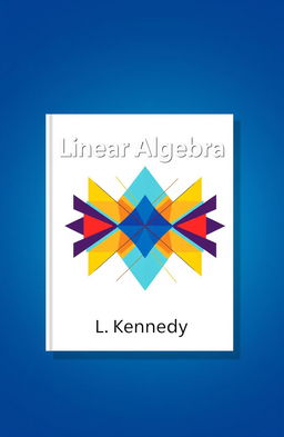 A sleek and modern book cover design for a linear algebra textbook