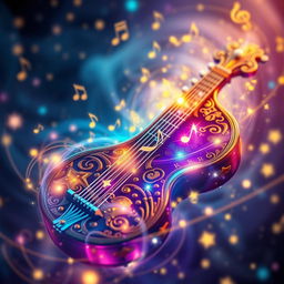 A mesmerizing, high-definition 4k background featuring a magical music maker