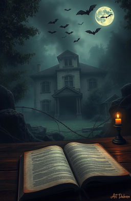 A mysterious and eerie scene inspired by a Bengali horror novel
