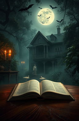 A mysterious and eerie scene inspired by a Bengali horror novel