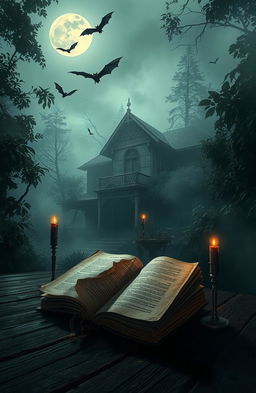 A mysterious and eerie scene inspired by a Bengali horror novel
