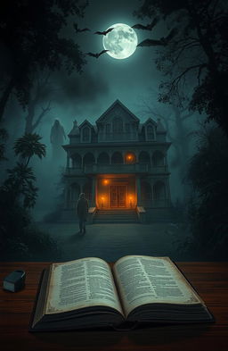A mysterious and eerie scene inspired by a Bengali horror novel