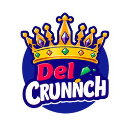 A logo featuring a regal crown prominently displayed at the top, symbolizing the 'King of Crunch'