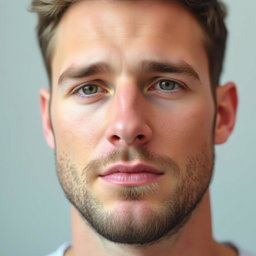 A realistic photograph of a male nose after rhinoplasty