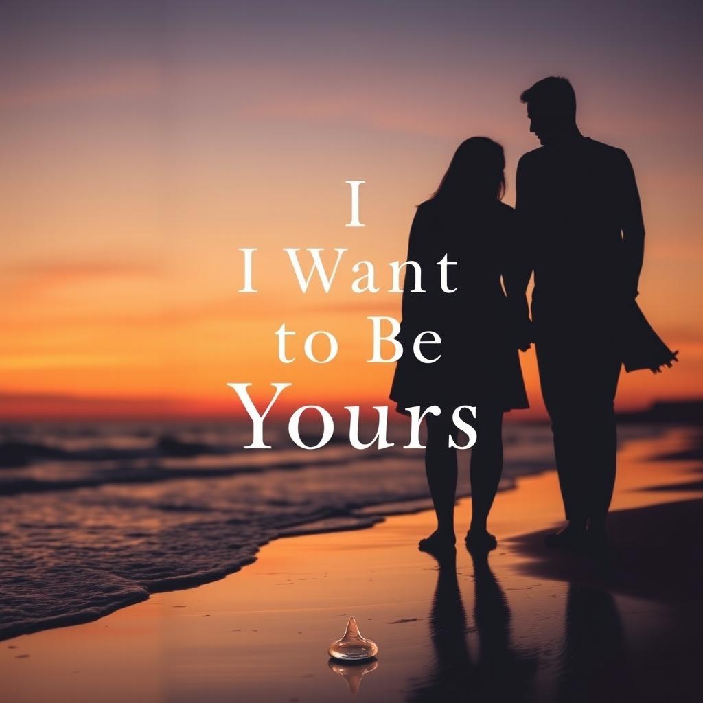 A book cover design for a novel titled 'I Want to Be Yours'