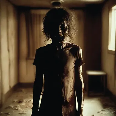 In the horror movie, the main character is accused of being possessed by an evil spirit.