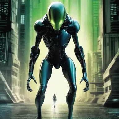 In the science fiction novel, the protagonist is accused of stealing secret alien technology.