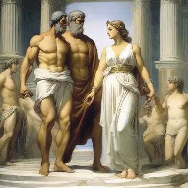 In Greek mythology, Hera accuses Zeus of infidelity and confronts him with her accusations.