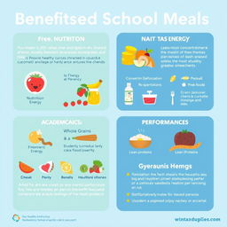 An engaging and informative infographic showcasing the benefits of balanced school meals