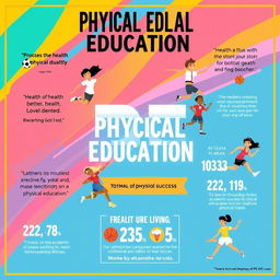 A vibrant and engaging poster that highlights the importance of Physical Education (PE)
