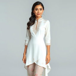 A modern women's barong design, inspired by a traditional dress