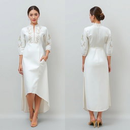 A modern women's barong design, inspired by a traditional dress